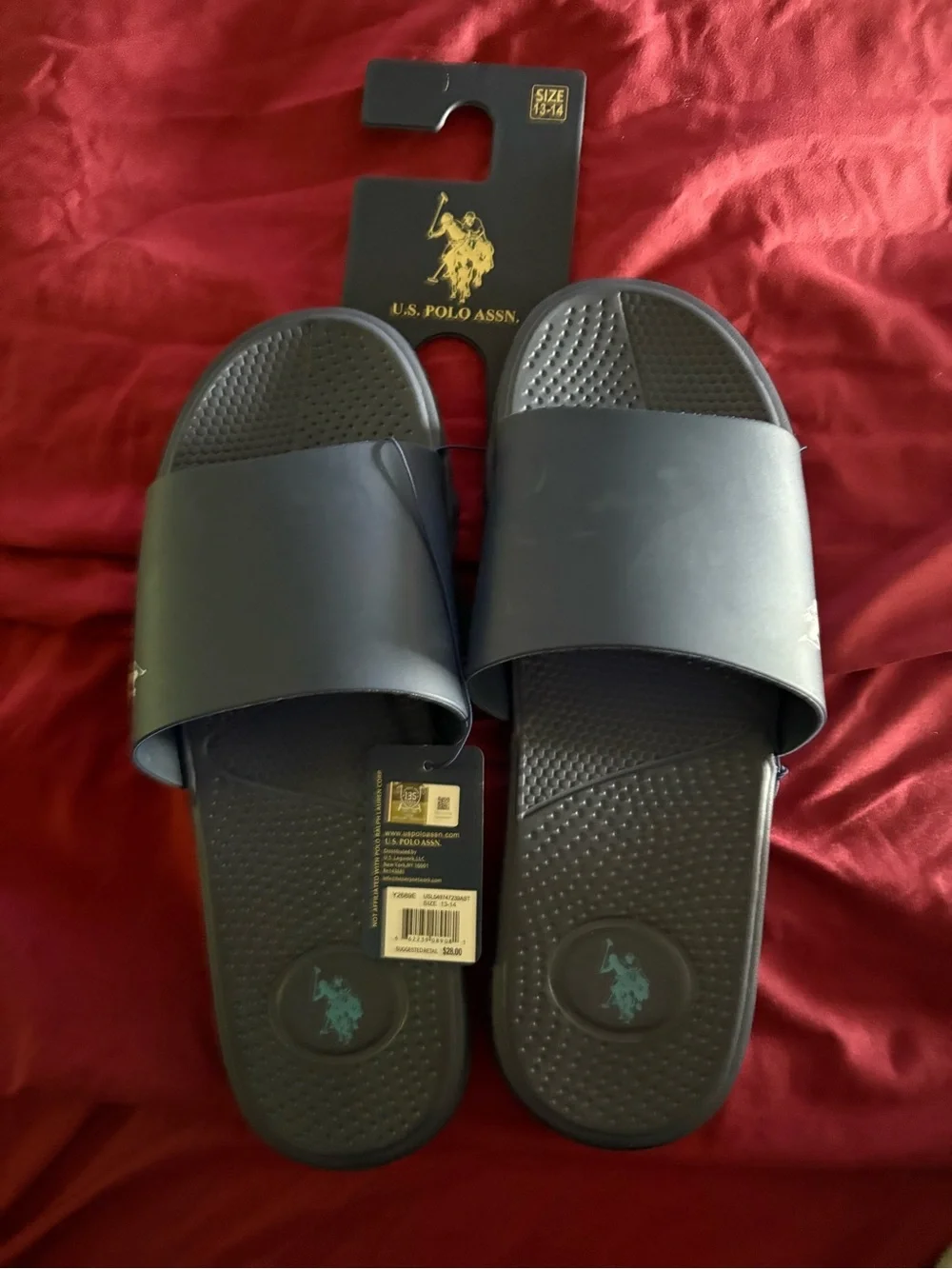 Polo by Ralph Lauren Men's Navy Slide Sandals